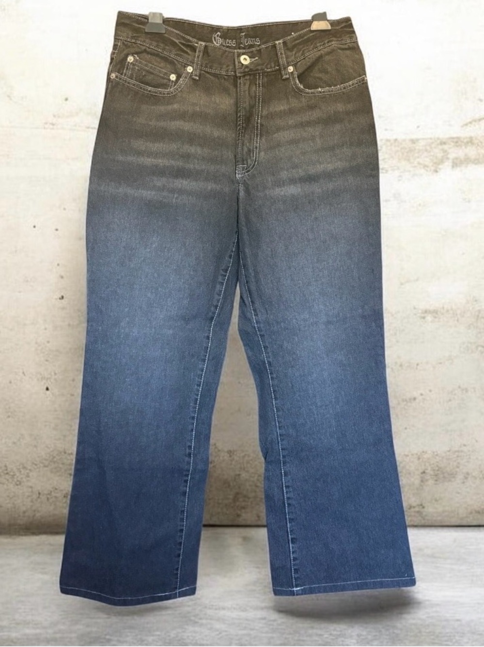 Guess Woman’s Dark Grey Washed Denim Jeans